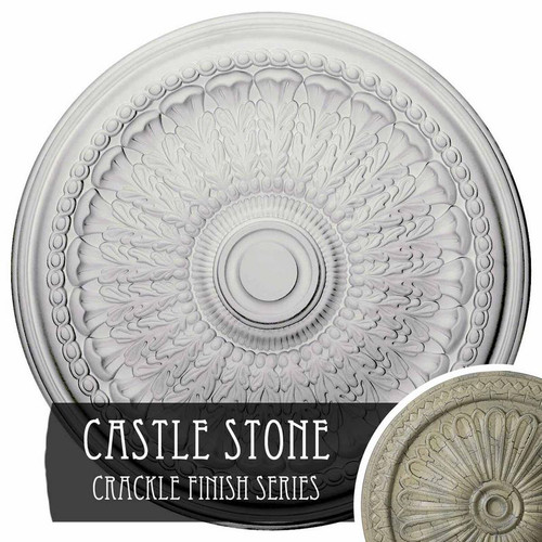 Ekena Millwork Brunswick Ceiling Medallion - Primed Polyurethane - CM27BRCSC