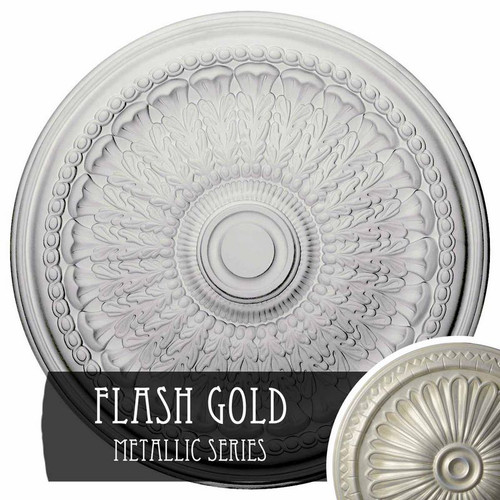 Ekena Millwork Brunswick Ceiling Medallion - Primed Polyurethane - CM27BRFLS