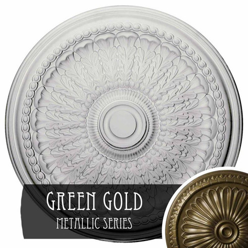 Ekena Millwork Brunswick Ceiling Medallion - Primed Polyurethane - CM27BRGGS