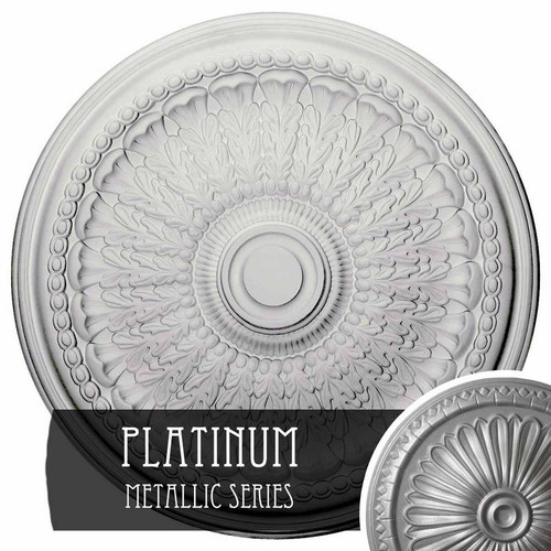Ekena Millwork Brunswick Ceiling Medallion - Primed Polyurethane - CM27BRPLS