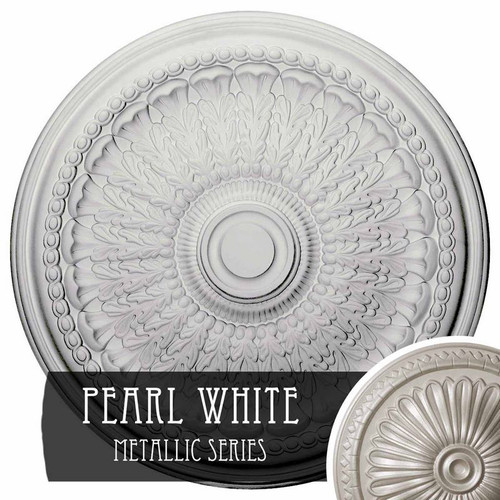 Ekena Millwork Brunswick Ceiling Medallion - Primed Polyurethane - CM27BRPWS