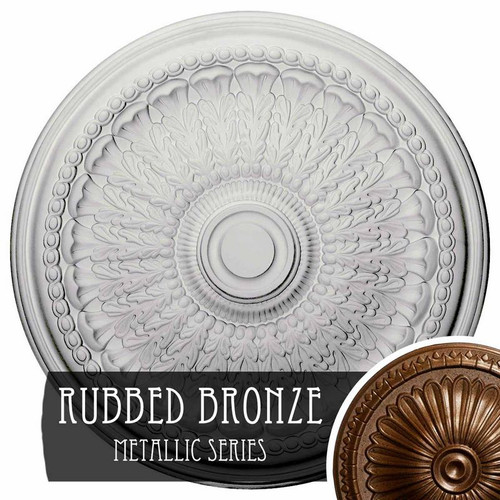 Ekena Millwork Brunswick Ceiling Medallion - Primed Polyurethane - CM27BRRZS
