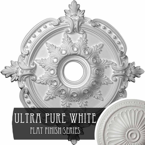 Ekena Millwork Benson Classic Ceiling Medallion - Primed Polyurethane - CM28BEUWF