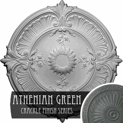 Ekena Millwork Attica Acanthus Leaf Ceiling Medallion - Primed Polyurethane - CM30ATAGC