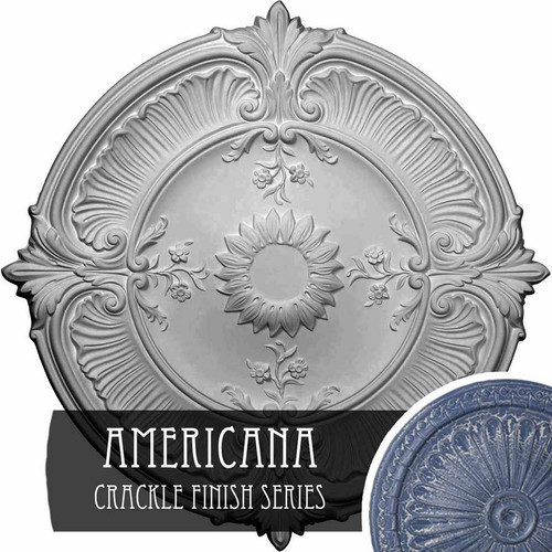 Ekena Millwork Attica Acanthus Leaf Ceiling Medallion - Primed Polyurethane - CM30ATAMC