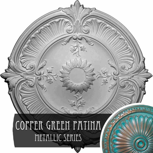 Ekena Millwork Attica Acanthus Leaf Ceiling Medallion - Primed Polyurethane - CM30ATCGS