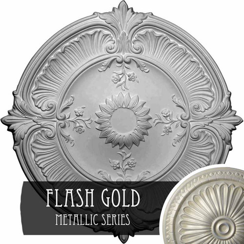 Ekena Millwork Attica Acanthus Leaf Ceiling Medallion - Primed Polyurethane - CM30ATFLS