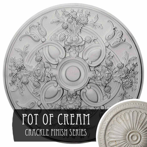Ekena Millwork Baile Ceiling Medallion - Primed Polyurethane - CM31BAPCC
