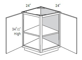 JSI Cabinetry Trenton Recessed Kitchen Cabinet - AB24-VTR