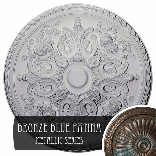 Ekena Millwork Bradford Ceiling Medallion - Primed Polyurethane - CM32BRBBS