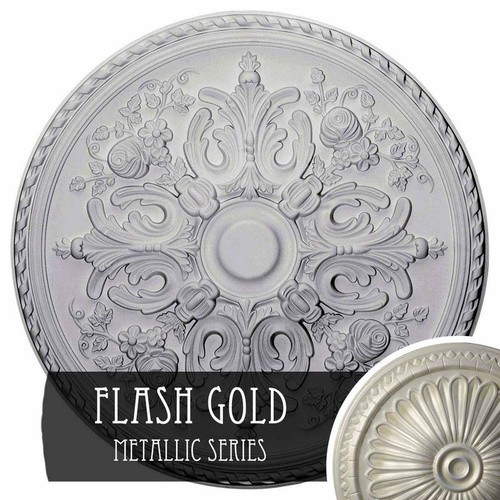 Ekena Millwork Bradford Ceiling Medallion - Primed Polyurethane - CM32BRFLS