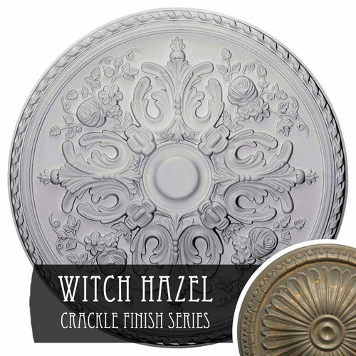 Ekena Millwork Bradford Ceiling Medallion - Primed Polyurethane - CM32BRWHC