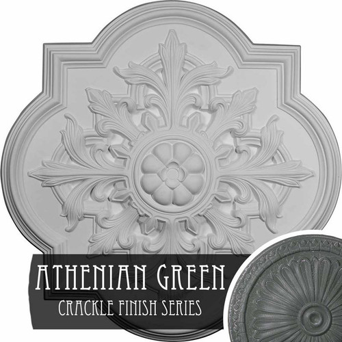 Ekena Millwork Bonetti Ceiling Medallion - Primed Polyurethane - CM34BOAGC