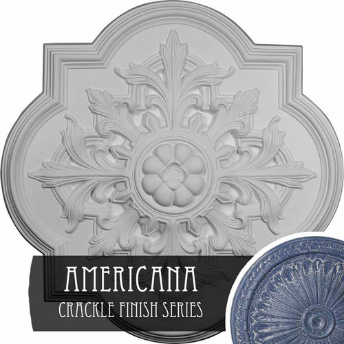 Ekena Millwork Bonetti Ceiling Medallion - Primed Polyurethane - CM34BOAMC