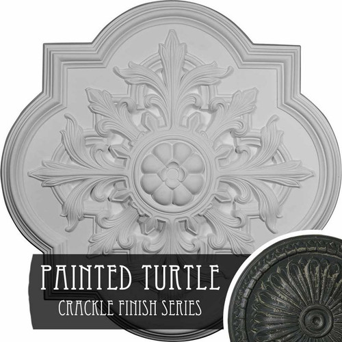 Ekena Millwork Bonetti Ceiling Medallion - Primed Polyurethane - CM34BOPTC