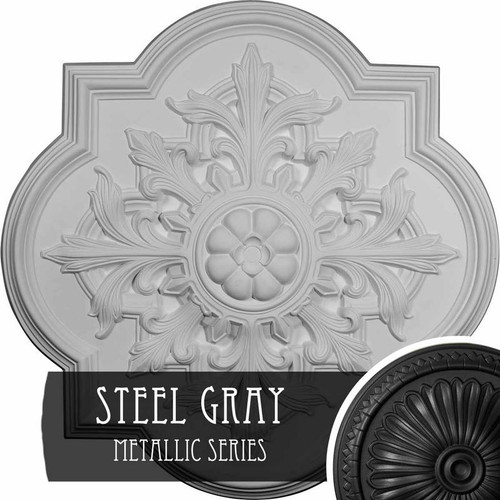 Ekena Millwork Bonetti Ceiling Medallion - Primed Polyurethane - CM34BOSGS