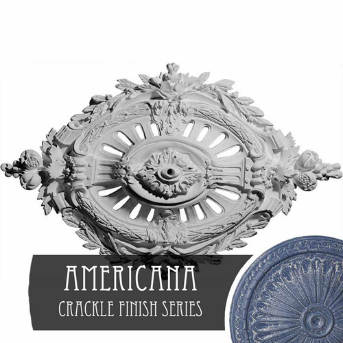 Ekena Millwork Antonio Ceiling Medallion - Primed Polyurethane - CM35X22ANAMC