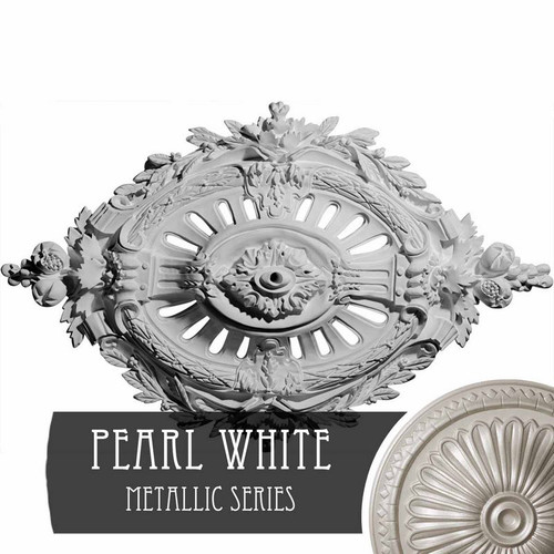 Ekena Millwork Antonio Ceiling Medallion - Primed Polyurethane - CM35X22ANPWS