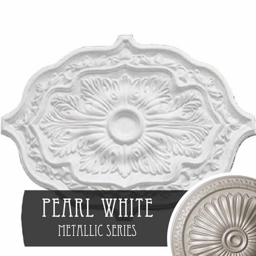 Ekena Millwork Pesaro Ceiling Medallion - Primed Polyurethane - CM36X26PEPWS