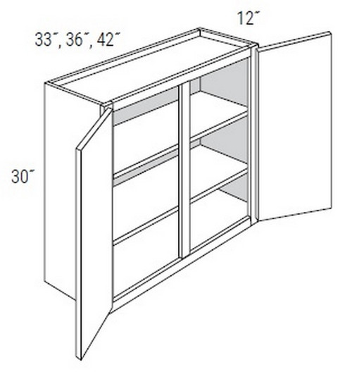 JSI Cabinetry Yarmouth Slab Kitchen Cabinet - W3630-KYS