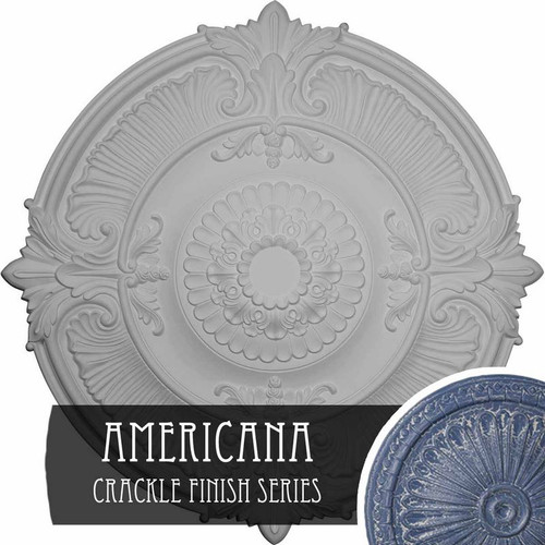 Ekena Millwork Attica Acanthus Leaf Ceiling Medallion - Primed Polyurethane - CM53ATAMC
