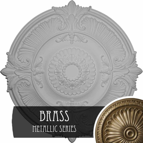 Ekena Millwork Attica Acanthus Leaf Ceiling Medallion - Primed Polyurethane - CM53ATBRS