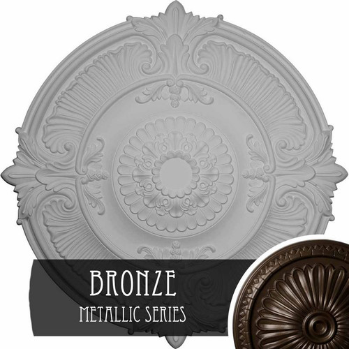 Ekena Millwork Attica Acanthus Leaf Ceiling Medallion - Primed Polyurethane - CM53ATBZS