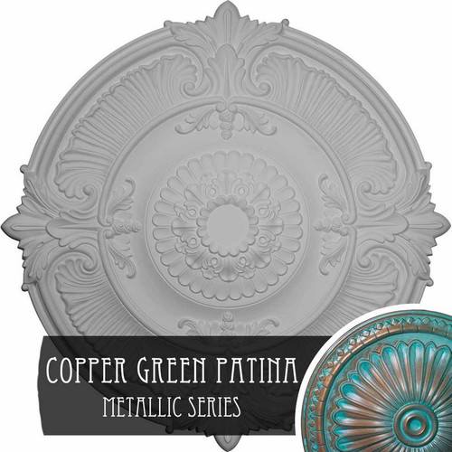 Ekena Millwork Attica Acanthus Leaf Ceiling Medallion - Primed Polyurethane - CM53ATCGS