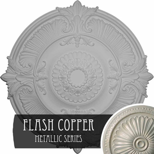 Ekena Millwork Attica Acanthus Leaf Ceiling Medallion - Primed Polyurethane - CM53ATFCS