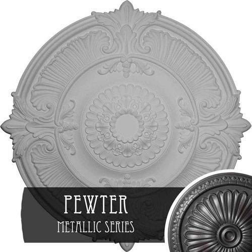 Ekena Millwork Attica Acanthus Leaf Ceiling Medallion - Primed Polyurethane - CM53ATPES