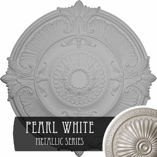 Ekena Millwork Attica Acanthus Leaf Ceiling Medallion - Primed Polyurethane - CM53ATPWS