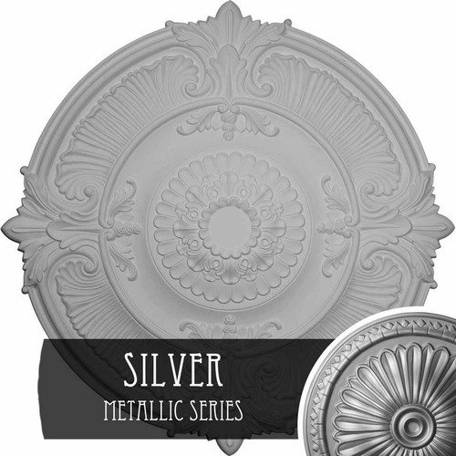 Ekena Millwork Attica Acanthus Leaf Ceiling Medallion - Primed Polyurethane - CM53ATSLS