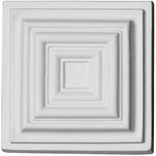 Ekena Millwork Rosette - Primed Polyurethane - ROS03X03LE