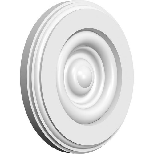 Ekena Millwork Rosette - Primed Polyurethane - ROSP040X040X050GRY03