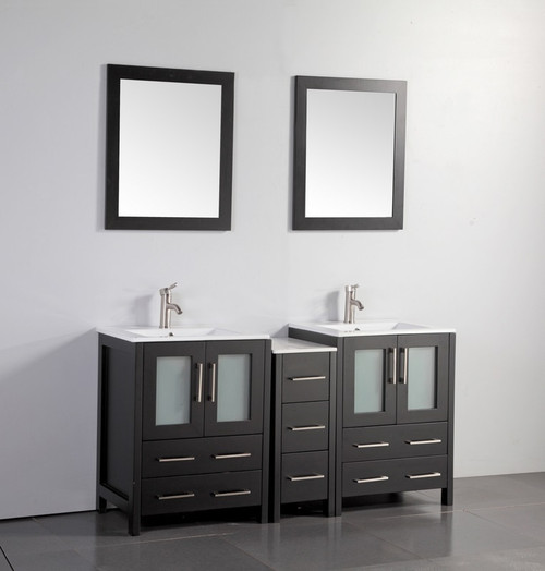 Vanity Art - Bathroom Vanity Set - VA3024-60E - Espresso