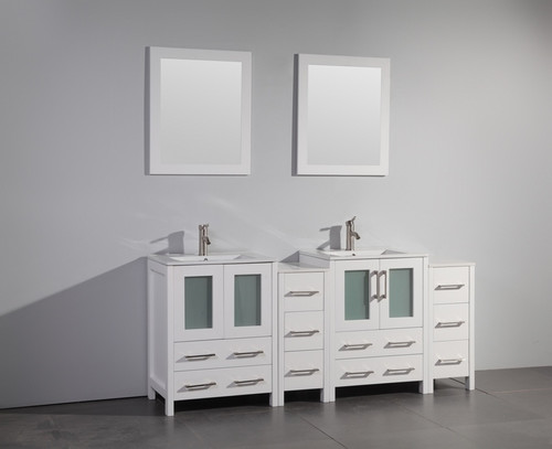 Vanity Art - Bathroom Vanity Set - VA3024-72W - White