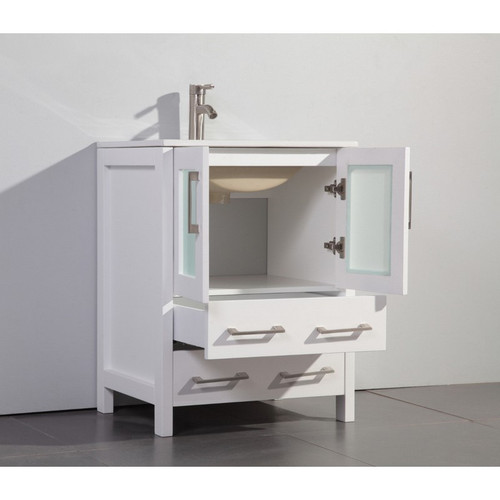 Vanity Art - Bathroom Vanity Set - VA3024W - White
