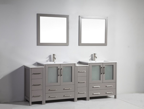 Vanity Art - Bathroom Vanity Set - VA3030-84G - Grey