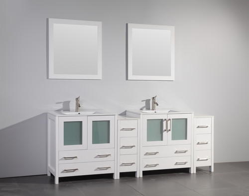 Vanity Art - Bathroom Vanity Set - VA3030-84W - White