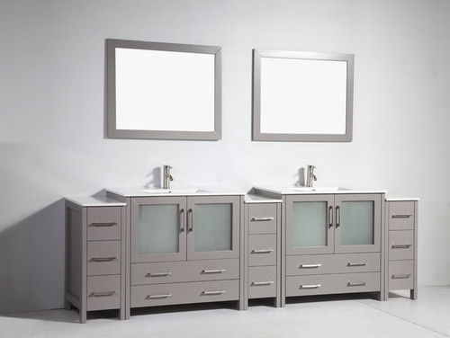 Vanity Art - Bathroom Vanity Set - VA3036-108G - Grey