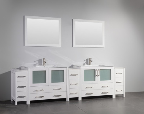 Vanity Art - Bathroom Vanity Set - VA3036-108W - White