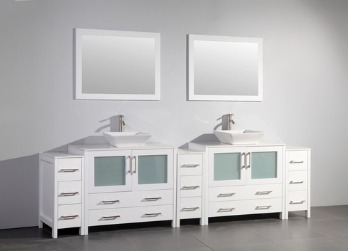 Vanity Art - Bathroom Vanity Set - VA3136-108W - White
