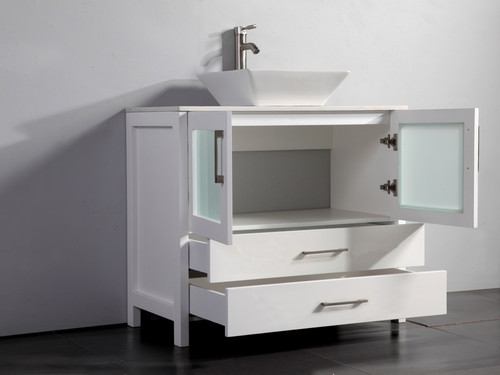 Vanity Art - Bathroom Vanity Set - VA3136W - White