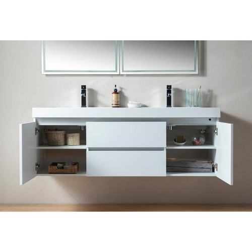Vanity Art - Bathroom Vanity Set - VA6060DW - White