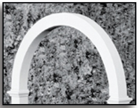 Nantucket Post Cap - Brant Point Single Halo Arch - BPHA312