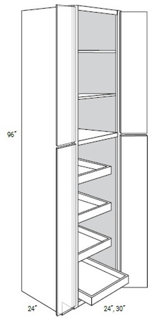 JSI Cabinetry Yarmouth Raised Kitchen Cabinet - WP3096BSCRT-KYM