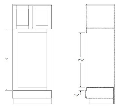 JSI Cabinetry Yarmouth Raised Kitchen Cabinet - DOC3396-KYM