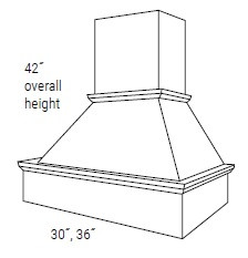 JSI Cabinetry Yarmouth Raised Kitchen Cabinet - VCHIM3642-KYM