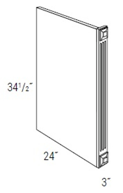 JSI Cabinetry Yarmouth Raised Kitchen Cabinet - DWR3F-KYM