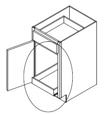 Aristokraft Cabinetry Select Series Benton Birch Roll Tray Kits RT27